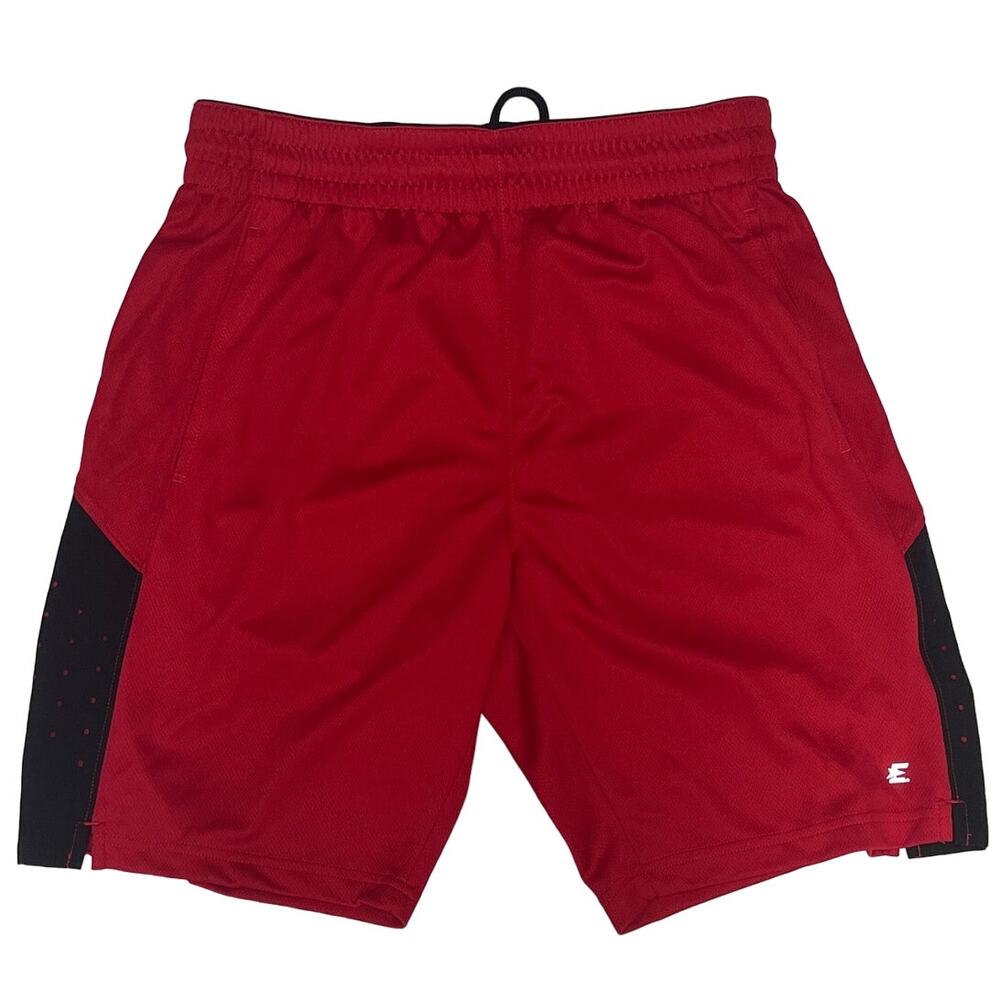 Eastbay Men's Athletic Gym Shorts Red Performance Mesh Size M Drawstring